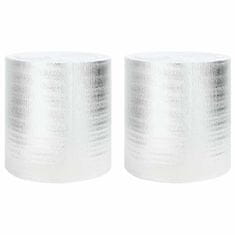 Vidaxl Odsevnik toplote za radiator srebrna 0.5 x 25 m Aluminij