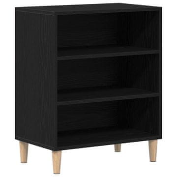 Vidaxl Strani šal Črna Orehovina 57 x 35 x 70 cm Konstruiran les