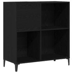 Vidaxl Oprema za shranjevanje Black Oak 84,5x38x89 cm Inženirski les