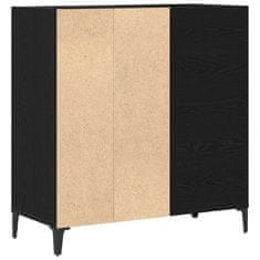 Vidaxl Oprema za shranjevanje Black Oak 84,5x38x89 cm Inženirski les