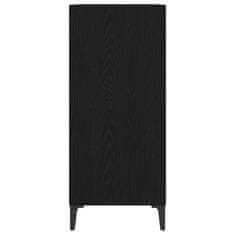 Vidaxl Oprema za shranjevanje Black Oak 84,5x38x89 cm Inženirski les