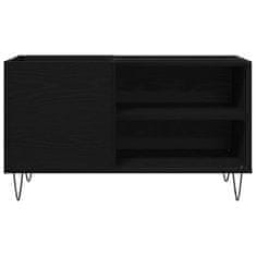 Vidaxl Omara za plošče Črni hrast 85 x 38 x 48 cm Konstruiran les