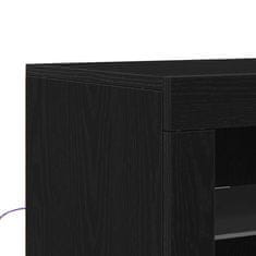 Vidaxl Stranska omara 2 pcs Črni hrast 41 x 37 x 67 cm Konstruiran les