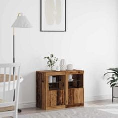 Vidaxl Stranska omara 2 pcs Star les 41 x 37 x 67 cm Konstruiran les