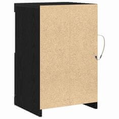 Vidaxl Stranska omara 2 pcs Črni hrast 41 x 37 x 67 cm Konstruiran les