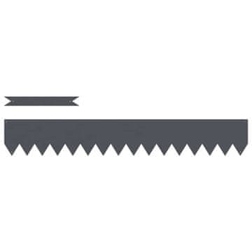 Vidaxl Robovi trave 50 pcs Antracit 100 x 0,05 x 20 cm Medenina