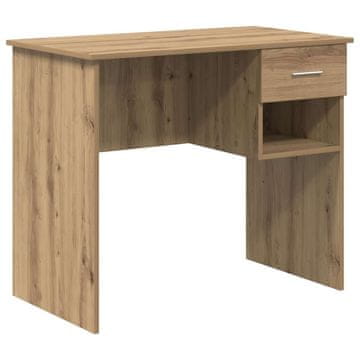 Vidaxl Miza s predalom artisan hrast 90 x 49.5 x 75 cm Konstruiran les