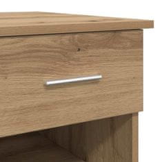 Vidaxl Miza s predalom artisan hrast 90 x 49.5 x 75 cm Konstruiran les