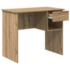 Vidaxl Miza s predalom artisan hrast 90 x 49.5 x 75 cm Konstruiran les