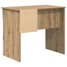 Vidaxl Miza s predalom artisan hrast 90 x 49.5 x 75 cm Konstruiran les