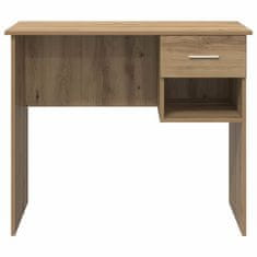 Vidaxl Miza s predalom artisan hrast 90 x 49.5 x 75 cm Konstruiran les