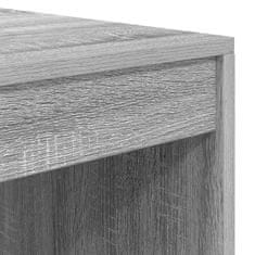 Vidaxl Miza Siva sonoma 80 x 50 x 76 cm Konstruiran les