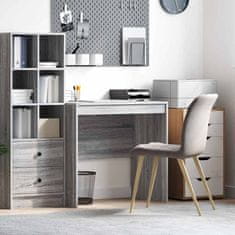 Vidaxl Miza Siva sonoma 80 x 50 x 76 cm Konstruiran les