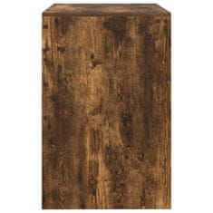 Vidaxl Miza Dimljeni hrast 100 x 50 x 76 cm Konstruiran les