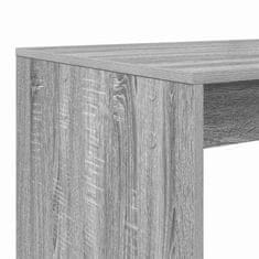Vidaxl Miza s polico Siva Sonoma 108 x 55 x 103.5 cm Konstruiran les