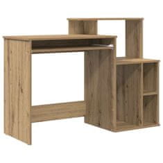 Vidaxl Miza s shrambnim prostorom artisan hrast 120.5 x 44 x 88.5 cm