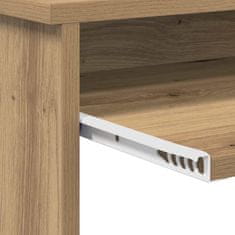 Vidaxl Miza s shrambnim prostorom artisan hrast 120.5 x 44 x 88.5 cm