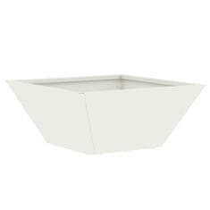Vidaxl Vrtnarski krožnik 5 pcs Bela 35 x 35 x 15 cm Jeklo