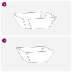 Vidaxl Vrtni Pladenj 40x40x15 cm iz vremensko odpornega jekla