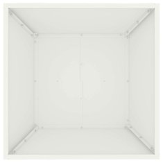 Vidaxl Plastična rastlinjak 5 pcs Bela 50 x 50 x 15 cm Jeklo