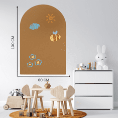 Mali spomini Kreativna magnetna tabla za otroke Mali Spomini Rjava.