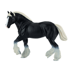 MOJO Črna figurica konja Clydesdale