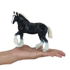MOJO Črna figurica konja Clydesdale