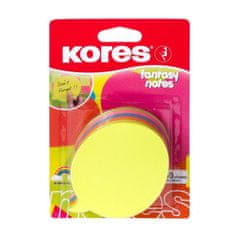Kores Neonske blazinice 70x70mm DIALOGUE v obliki mehurčka, mešanica 5 barv