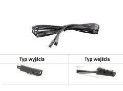 shumee HE-GJSTM-WJSTM-CZ-2M: HE-GJSTM-WJSTM-CZ-2M: Črn kabel TLYp/PGYp 2x0,35 z vtičem JSTM in vtičnico JSTM 200 cm