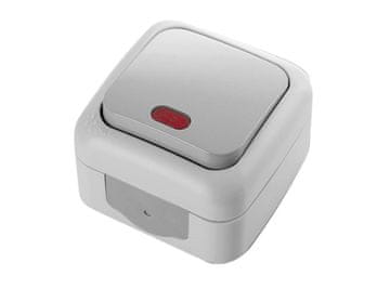 shumee VP-90-55-55-19: VP-90-55-55-19: VIKO PALMIYE ENOJNO STIKALO, NADGRADNO, OSVETLJENO