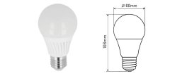 shumee LL-E27-10W-NW-241727: LED linijska E27 170-250V 10W 1000LM 4000K A60