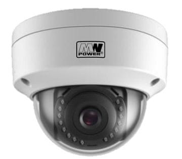 shumee IPC-VD308-FIKSD-I (2,8 mm): 8 MPX VCA IP kamera, Objekti: 2,8 mm, IK10 kupola, belo ohišje, IR 30 m, reža za SD kartico