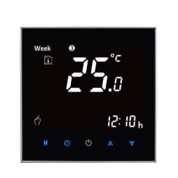 shumee IRH-TSB002: Električni termostat za ogrevanje, 16A, WI-FI kvadratni, črn, model 002