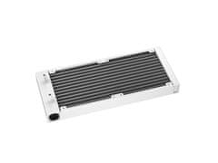 DEEPCOOL AIO Liquid Cooler DeepCool LE240 V1 komplet za tekočinsko hlajenje, 240mm, ARGB, bel (R-LE240-WHAMMN-G-2)