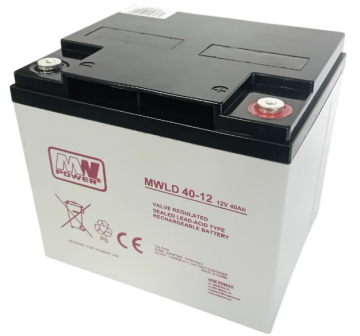 shumee MWLD 40-12: AGM akumulator 12V/40Ah, 197*165*172 (T16)