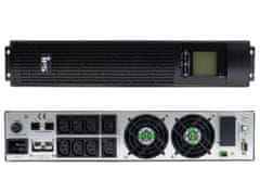 shumee RTS-ON-3k0-2U-LCD-BC96: RTS-ON-3k0-2U-LCD-BC96: UPS rack19""/stolp čisti sinusni val, online, 230Vac 3000VA/2700W s polnilnikom...