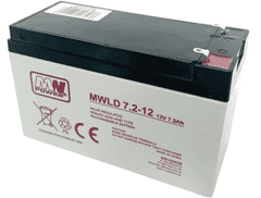 shumee MWLD 7.2-12: AGM akumulator 12V/7.2Ah, 151*65*100 (T1-ozek)