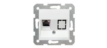 shumee VK-90-96-36-32: KARRE računalniška vtičnica 1xRJ45 kat. 5e, bela