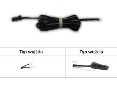 shumee HE-WJSTM-CZ-2M: HE-WJSTM-CZ-2M: Črn kabel TLYp/PGYp 2x0,35 z JSTM vtičem 200 cm