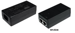 shumee IPSPoE-D-48V-1A-C14: Namizni PoE 48V/1A/48W RJ45 z vtičnico IEC C14