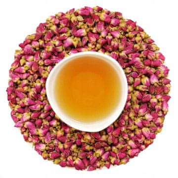 shumee Posušeni popki vrtnice Rdeči majhni užitni cvetovi 20 g