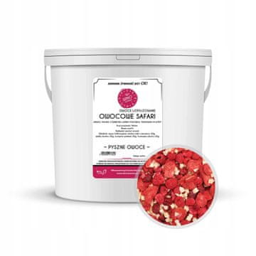 shumee Fruit Safari Liofilizirana mešanica jabolko malina jagoda češnja 80 vedro