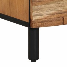 Vidaxl Stranska omara 3 pcs Rjava 60 x 33 x 75 cm Trden akacijev les