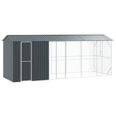 Vidaxl Ptičnik Antracit 645 x 208 x 247 cm Pocinkano jeklo