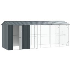 Vidaxl Ptičnik Antracit 645 x 208 x 247 cm Pocinkano jeklo