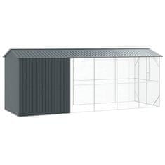 Vidaxl Ptičnik Antracit 645 x 208 x 247 cm Pocinkano jeklo