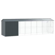 Vidaxl Kletka za ptice v antracit barvi, dimenzije 210 x 838 x 247 cm, jeklo
