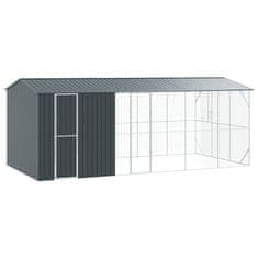 Vidaxl Ptičnik Antracit 645 x 310 x 247 cm Pocinkano jeklo