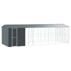 Vidaxl Ptičnik Antracit 860 x 310 x 247 cm Pocinkano jeklo