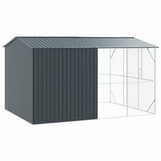Vidaxl Ptičnik Antracit 430 x 310 x 247 cm Pocinkano jeklo